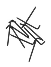 Stålhager 2,5 x 50 mm 10 stk. 